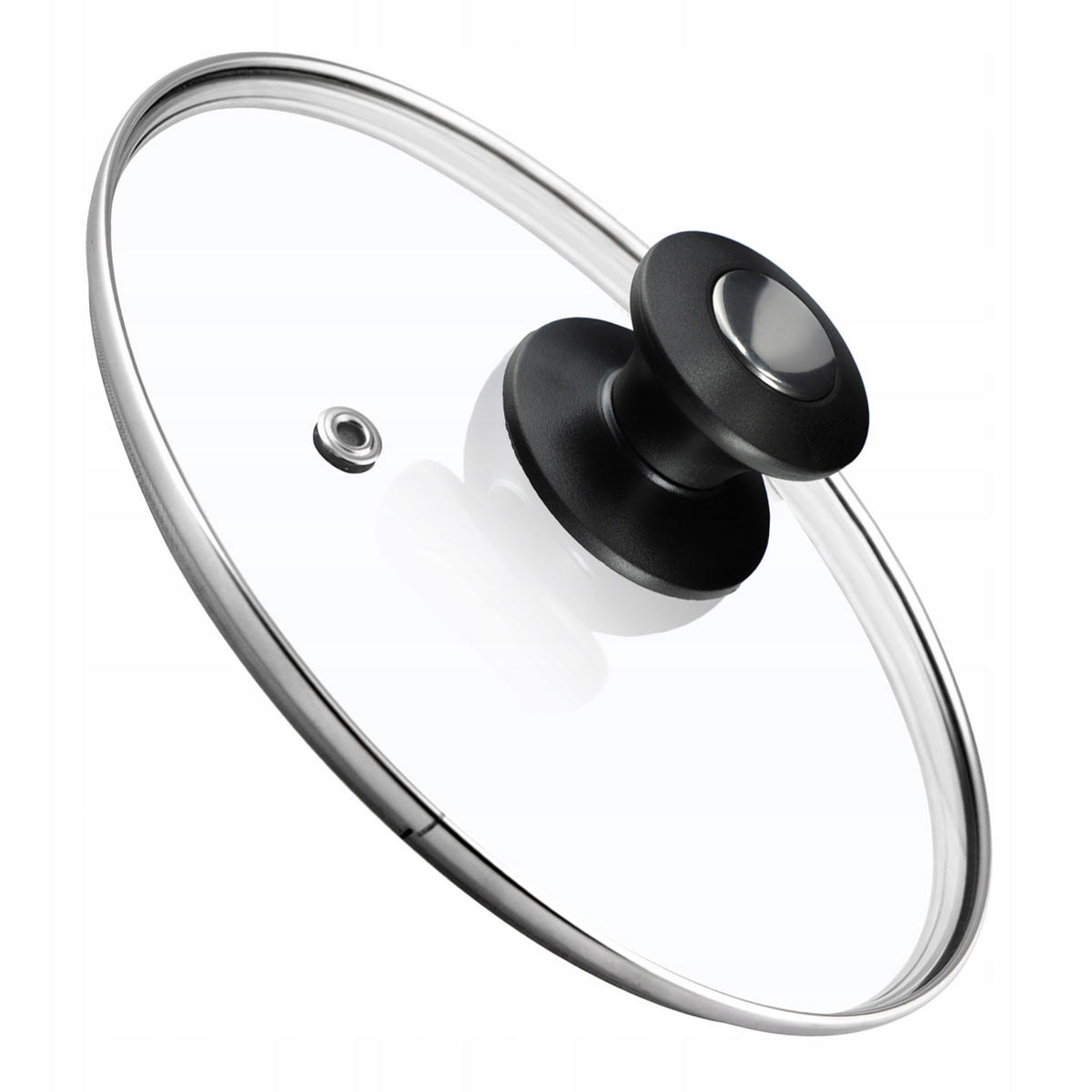 DECKEL mit Griff, 24 cm, 1 Stück - Transparent, Glas/Kunststoff (244cm) - KADAX