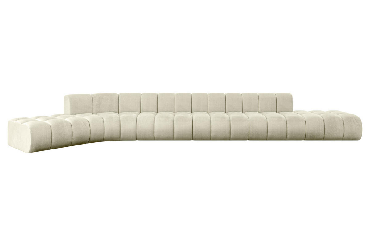 ECKSOFA modulares Sofa Solven-L3 - 562x174x70 cm Beige - Beige, Holzwerkstoff/Textil (562/174cm) - ALTDECOR