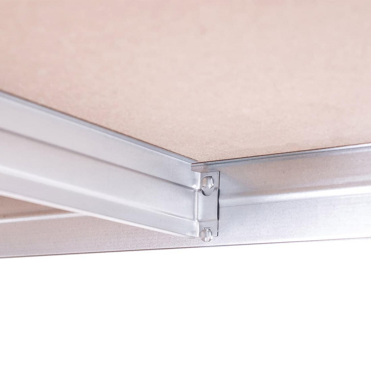 REGALSYSTEM 180x180x180x45 4B. verzinkt - Zinkfarben, Metall (360/180/45cm) - AR Shelving