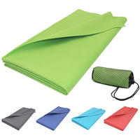 STRANDTUCH, 90x180 cm, 80% Polyester, 20% Polyamid, Grün - Hellgrün, Textil (90/180cm) - Zollner
