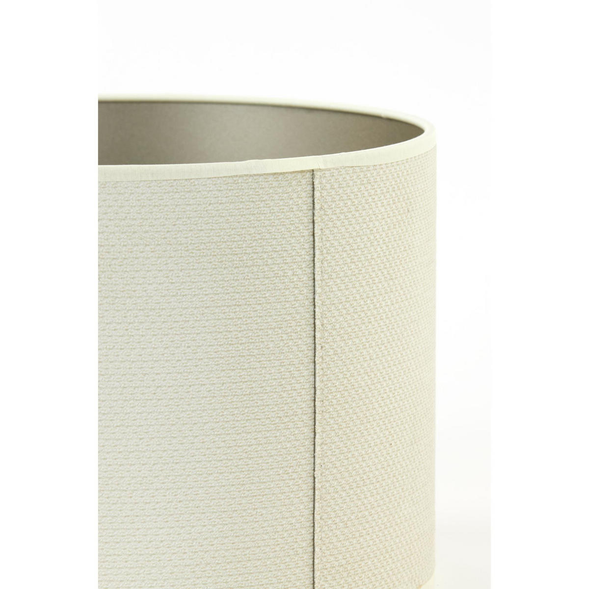 LAMPENSCHIRM Vandy Weiß 40/40/30 cm - Weiß, Textil (40/40/30cm) - Light & Living