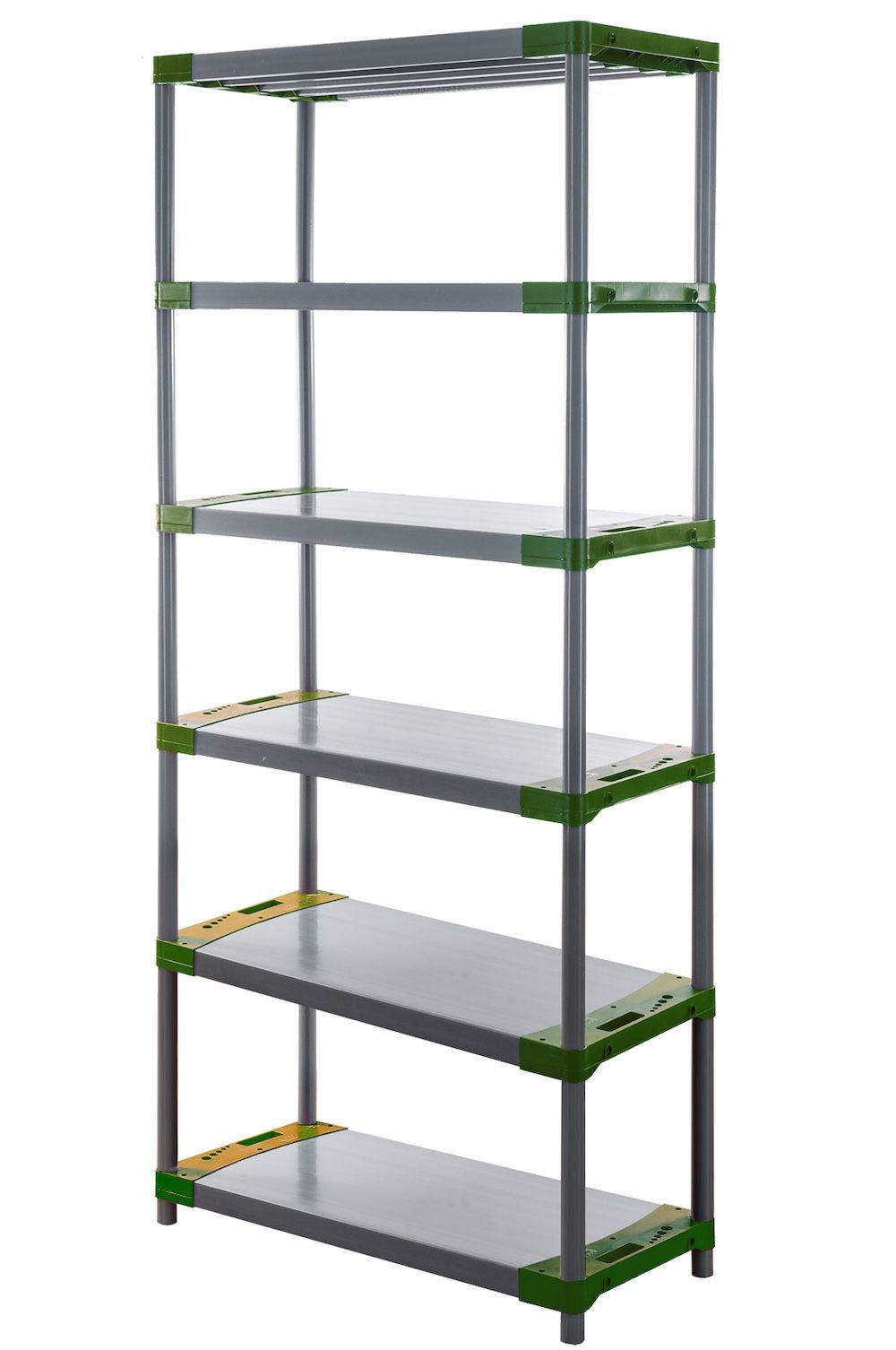 Proregal Kunststoffregal Grün 90x222x46 cm