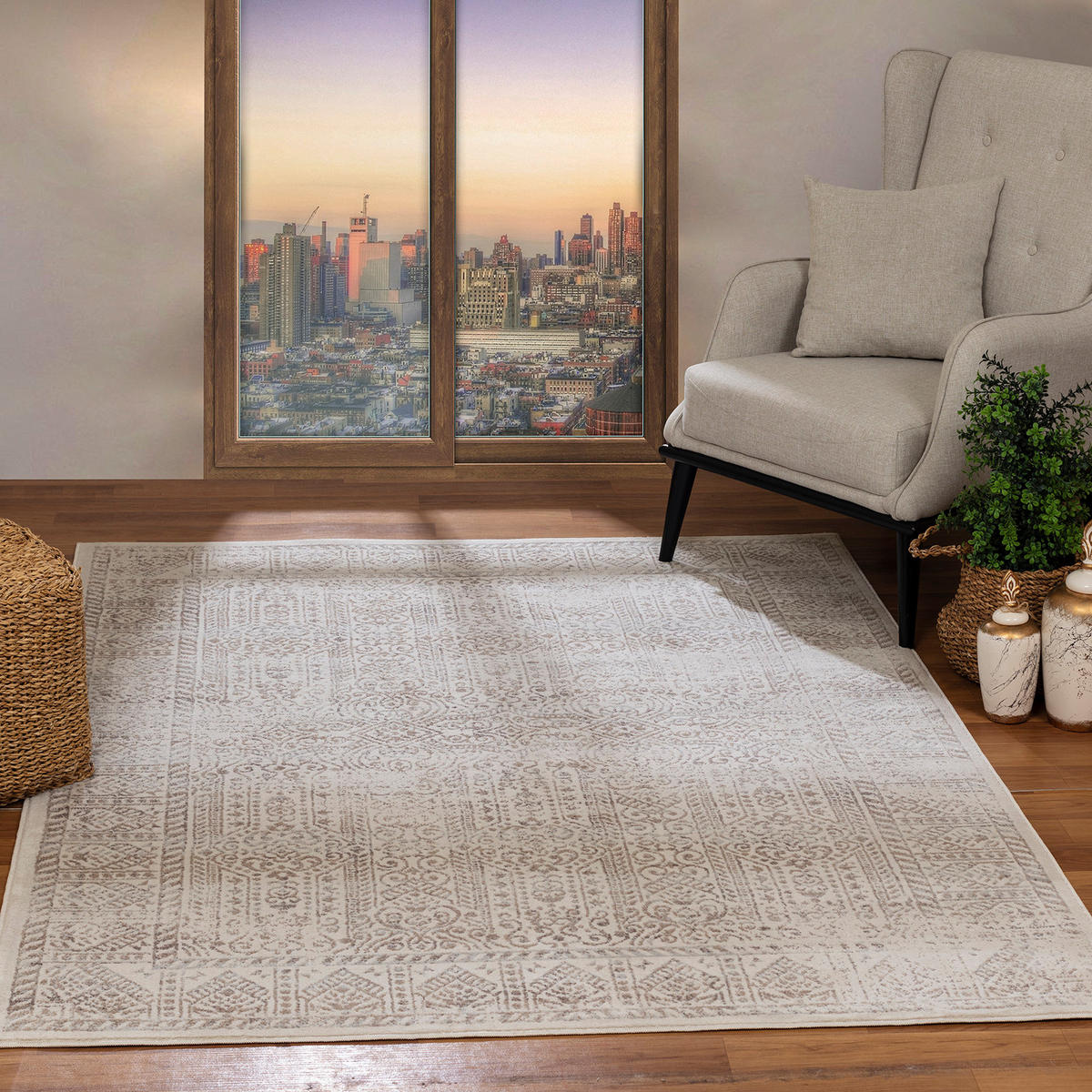 VINTAGE-TEPPICH 160/215 cm Braun - Beige, Naturmaterialien/Textil (160/215cm) - LIVABLISS