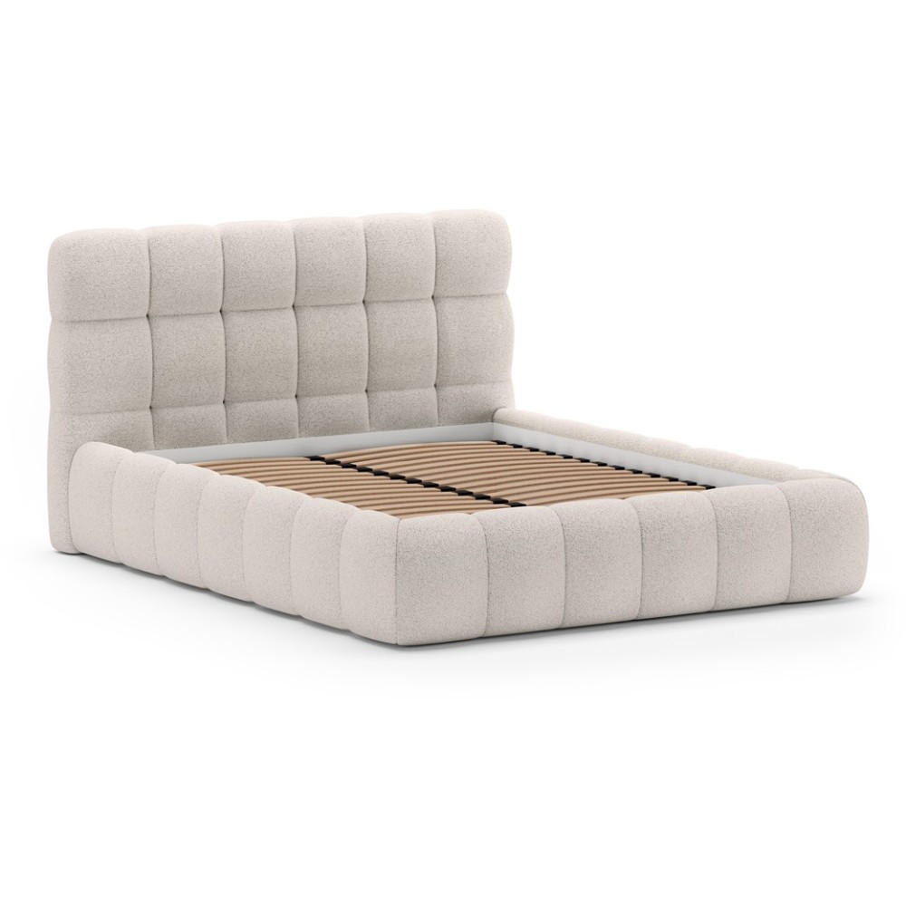 POLSTERBETT Cleo ohne Matratze und Topper, 160x200 cm, Cappuccino - Cappuccino, Textil (160/200cm) - Beautysofa