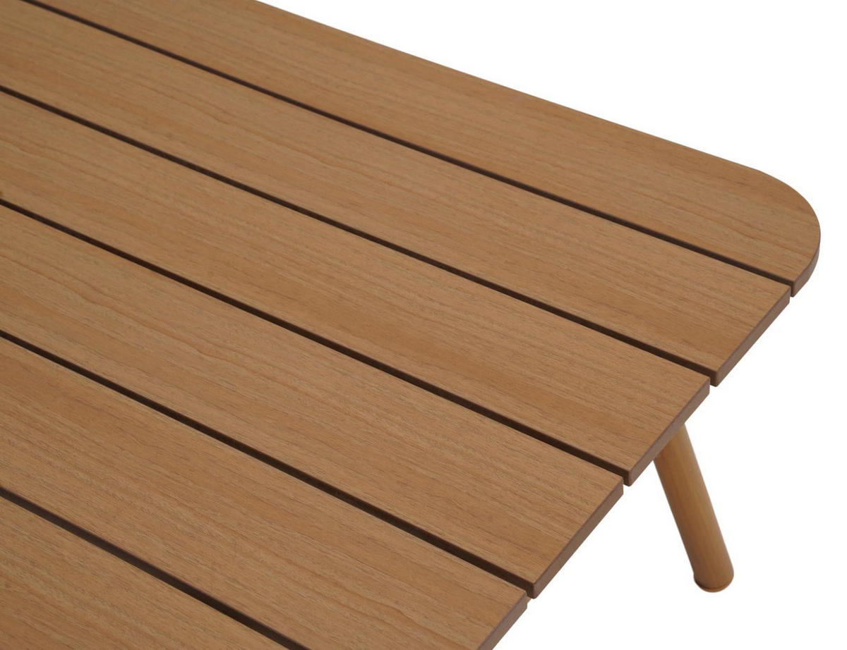 LOUNGE-SET, Frederikke, Natur, Metall / Rattan / Polyester, 165 x 83 x 84 cm - Naturfarben, Metall - ebuy24