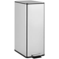 MÜLLEIMER DE-08896 20 L mit Soft-Close und Deodorant-Fach Silber - Silberfarben, Metall (37.2/57/21.5cm) - ComfortXL