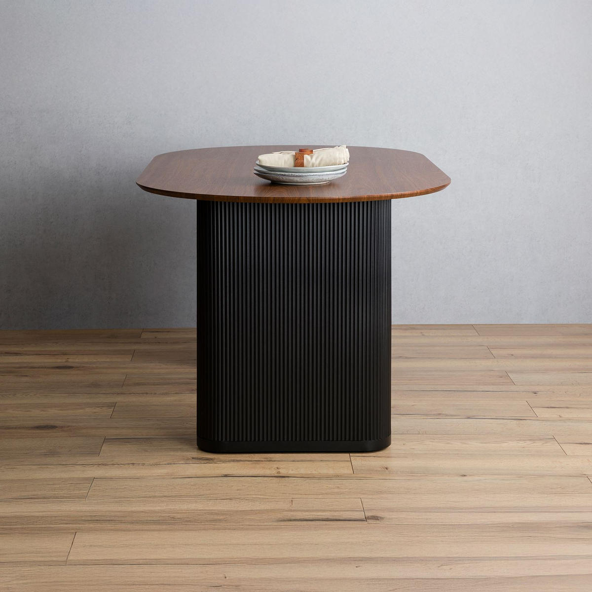 ESSTISCH MAXIM - Braun, Metall (90/160/75cm) - IDIMEX