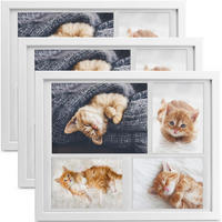 BILDERRAHMEN Galeria 15x21cm + 10x15cm Weiß (3tlg) - Weiß, Holzwerkstoff (30/2/37cm) - BoMoe