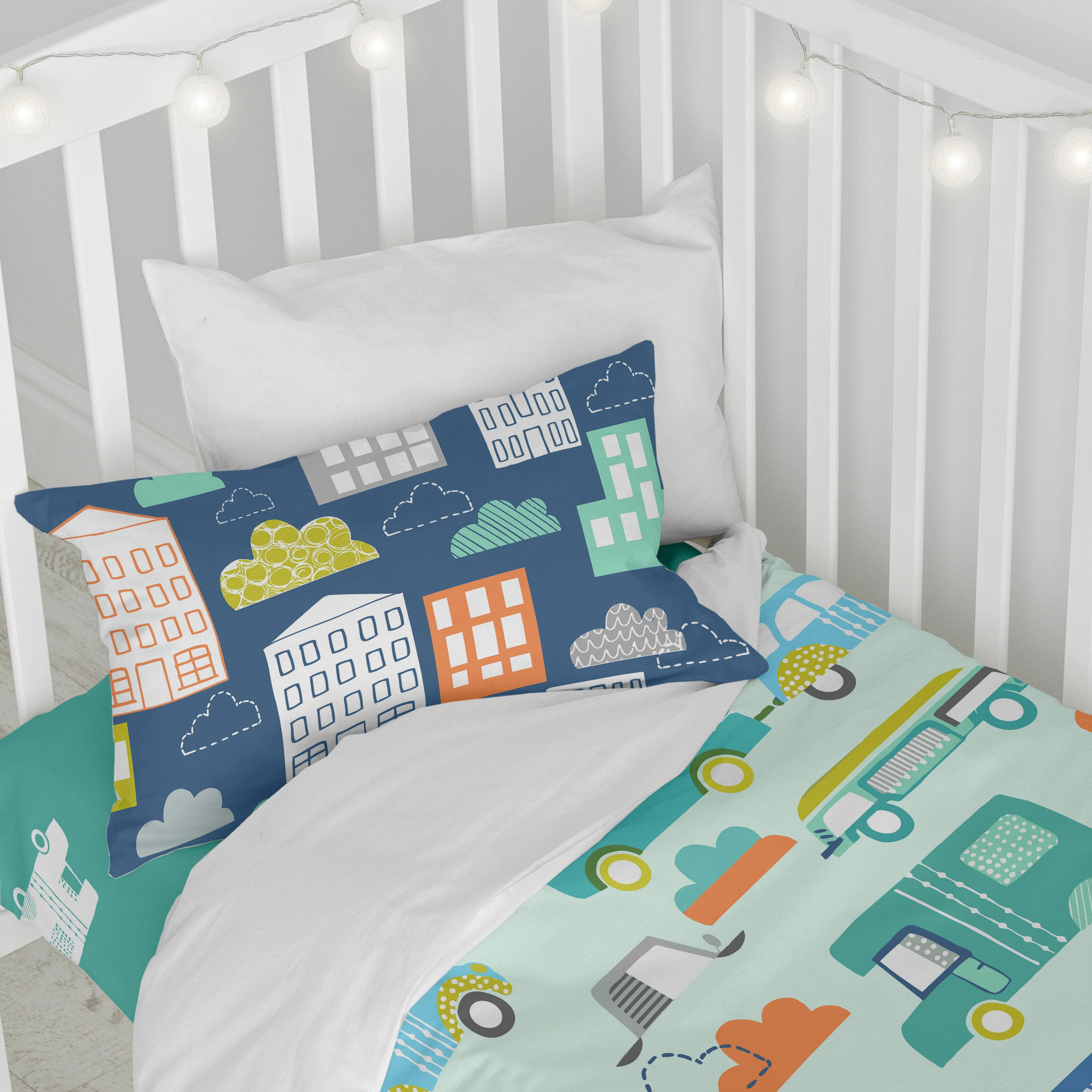 BETTBEZUG 2er-Set teiliges holidays 100x120 cm (kinderbett) mehrfarbig - Multicolor, Textil (100/120cm) - Happy Friday