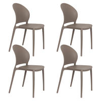 GARTENSTUHL Sjoerd Grau - 4 er Set - Grau, Kunststoff (45/82/52cm) - Housecraft Living