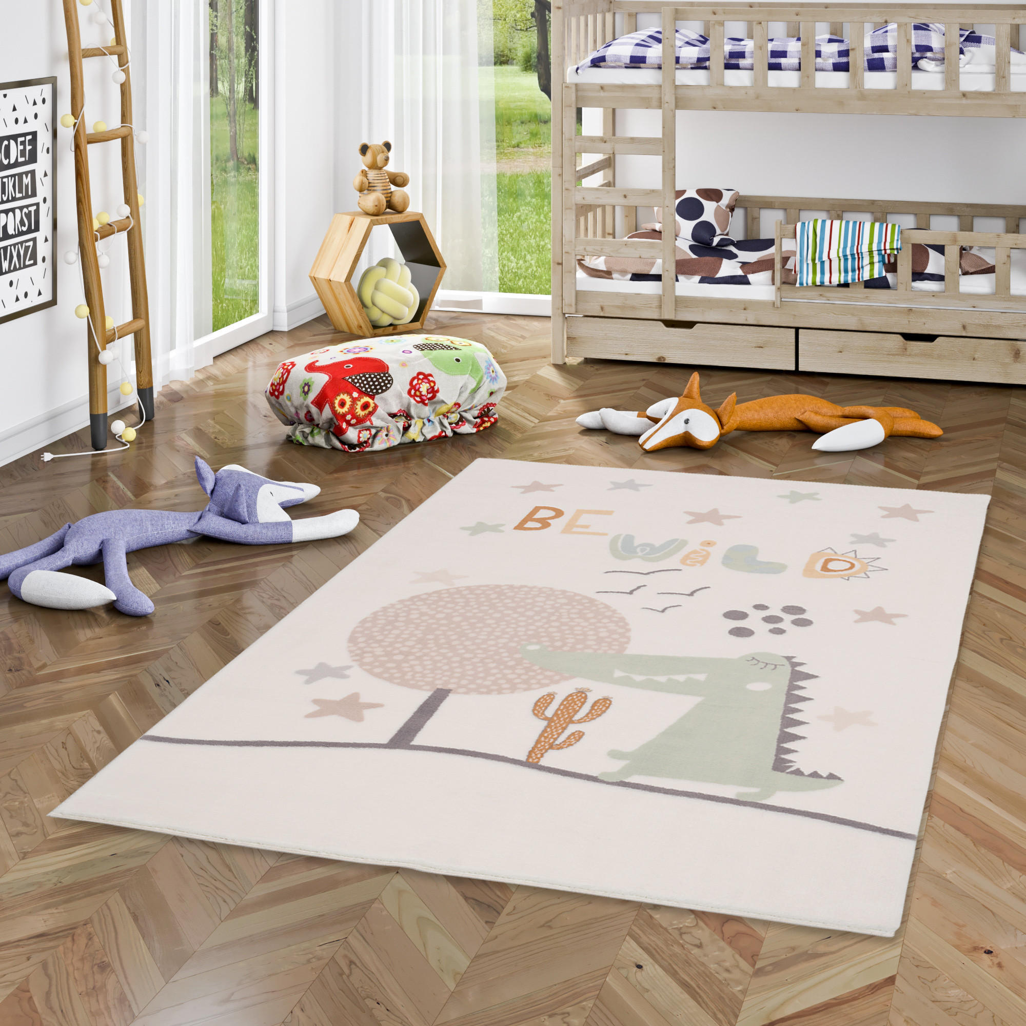 SUPER SOFT FELLTEPPICH PEARL KIDS BE WILD - Multicolor, Textil (140/200cm) - Pergamon