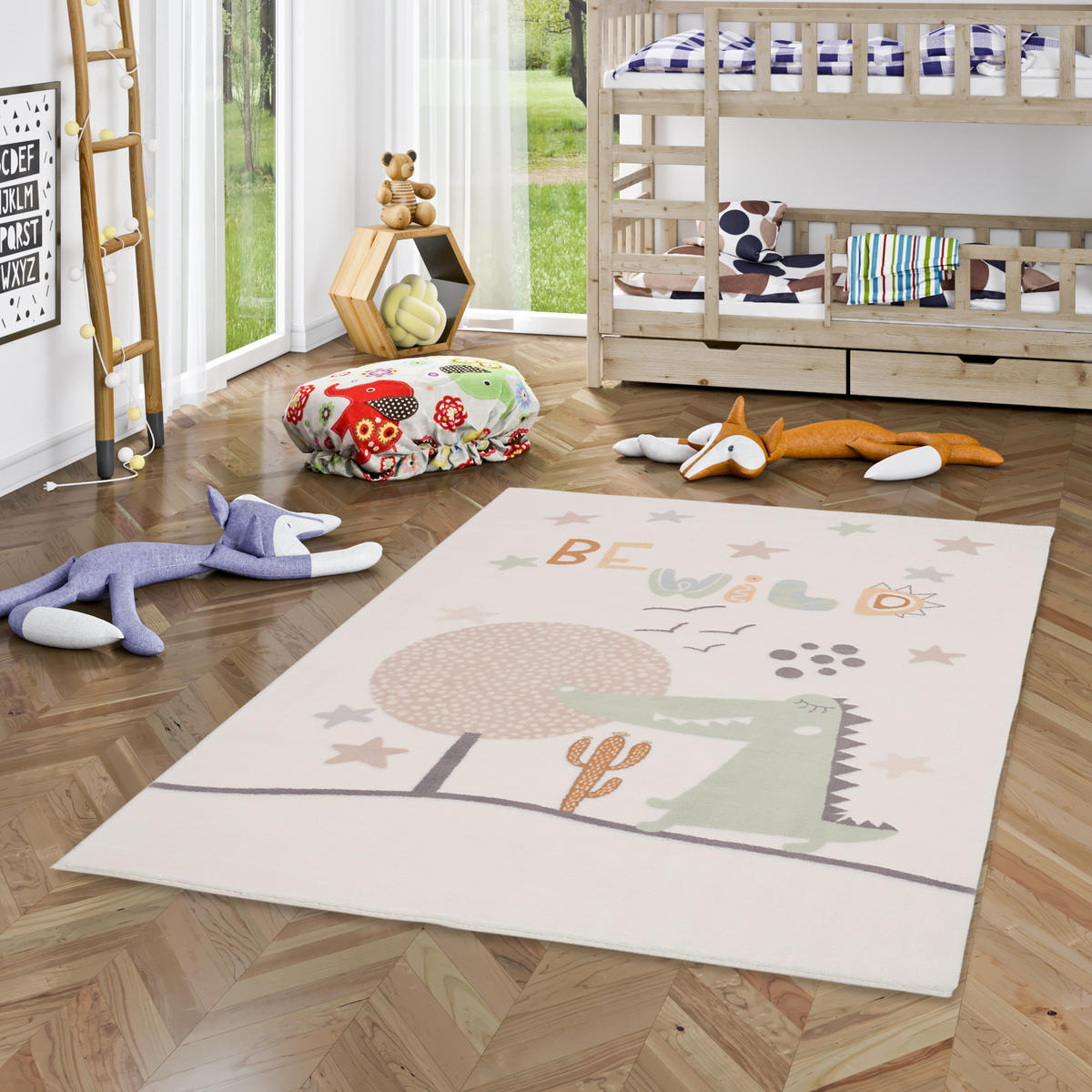 SUPER SOFT FELLTEPPICH PEARL KIDS BE WILD - Multicolor, Textil (140/200cm) - Pergamon