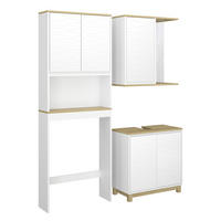 KOUPELNOVÝ NÁBYTEK Livia Bílá/dub - bílá/barva dubu, kompozitní dřevo (60/60/30cm) - Vicco