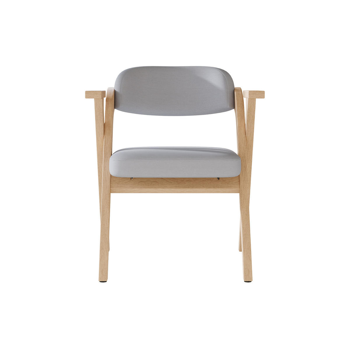 ESSZIMMERSTUHL klappbar 6er-Set Massivholz Leinen Grau - Grau, Holz (66.5/76/63.5cm) - Meubliv
