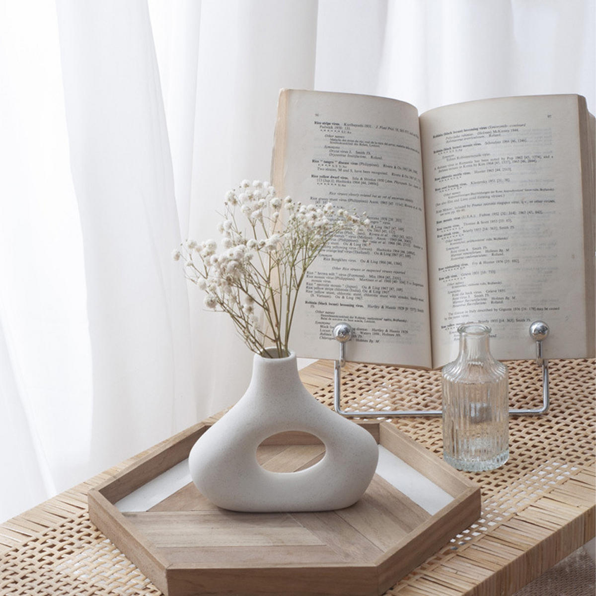 VASE Keramik - Weiß, Keramik (19cm) - LIBRATON