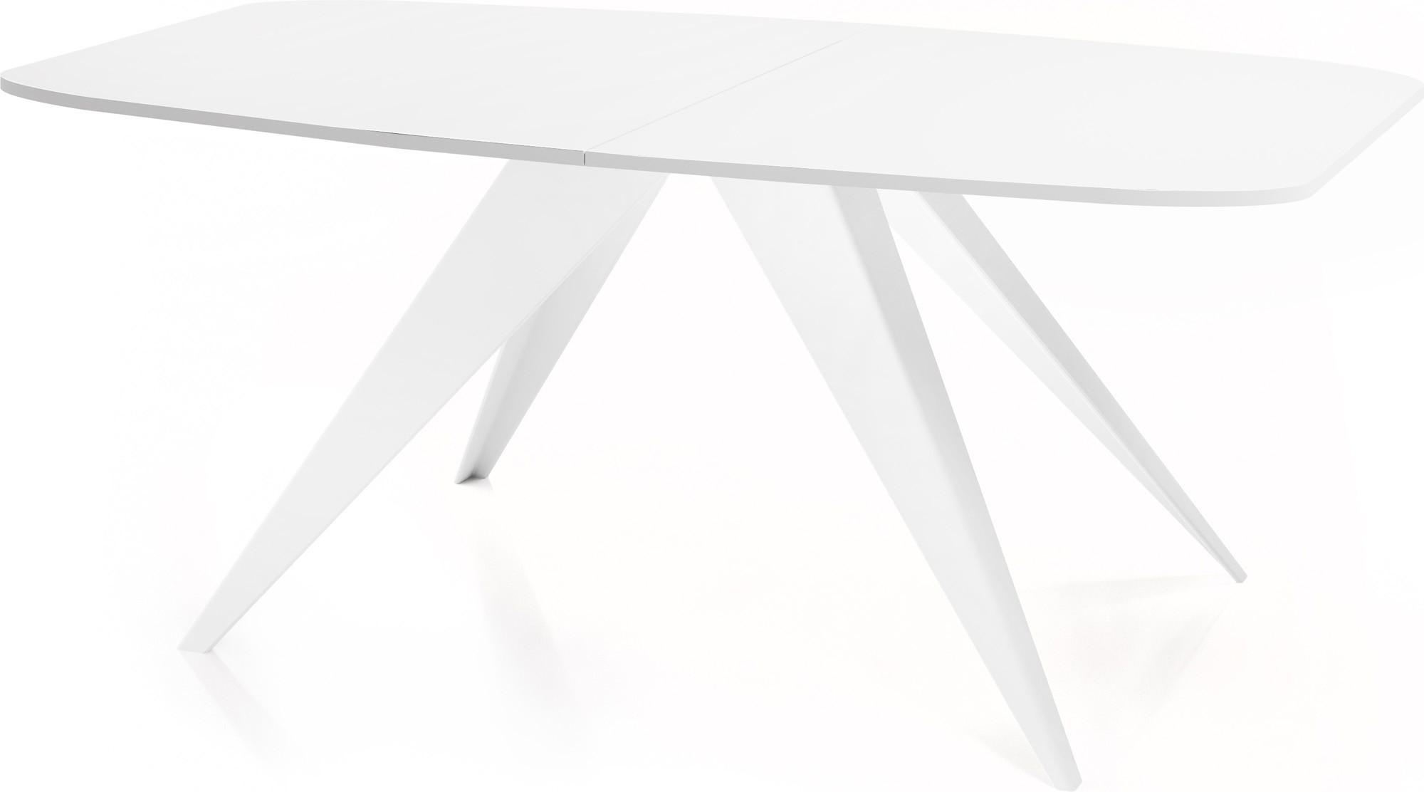 ESSTISCH Fatina rechteckig ausziehbar, Weiß 180-218/90/76 cm - Weiß, Holzwerkstoff/Metall (180/90/76cm) - WFL GROUP
