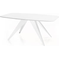 ESSTISCH Fatina rechteckig ausziehbar, Weiß 180-218/90/76 cm - Weiß, Holzwerkstoff/Metall (180/90/76cm) - WFL GROUP