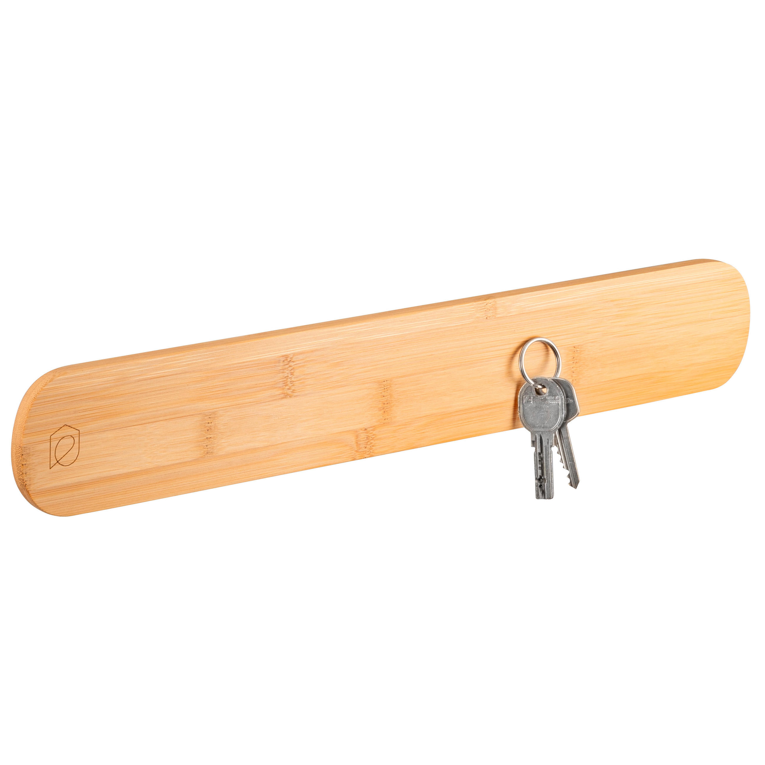 SCHLÜSSELBRETT, Bambus - Braun, Holz (45/7/1cm) - eluno