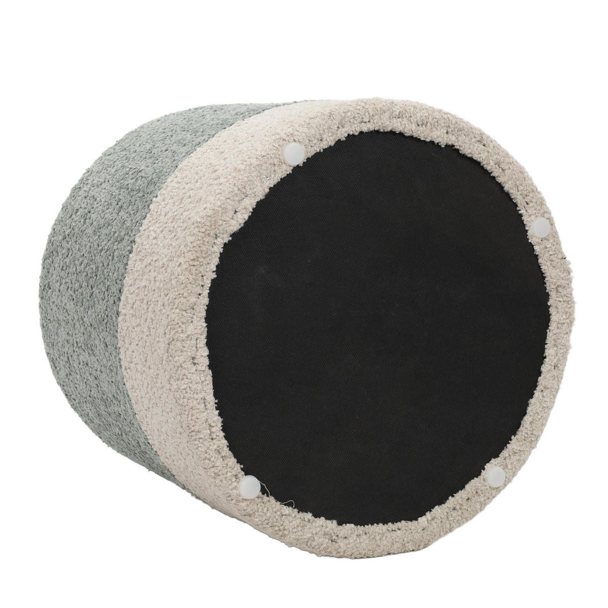 BOUCLE zweifarbig 35/35/34 cm - Blau, Textil (35/34/35cm) - Home Styling Collection