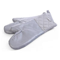 OFENHANDSCHUH e Glasfaser 36 cm - 2 Stück - Grau, Kunststoff (2/36cm) - Hendi