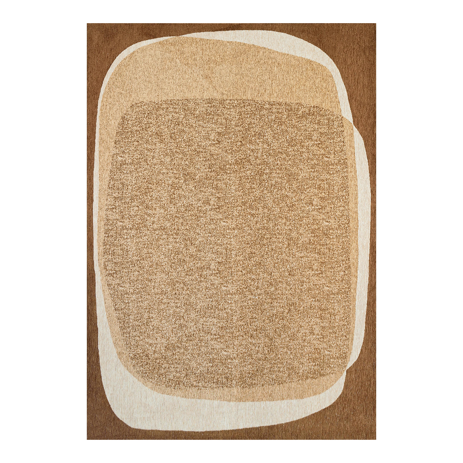 TEPPICH Oak Craft Marble 280/390 cm - Braun, Kunststoff/Textil (280/390cm) - Louis De Poortere
