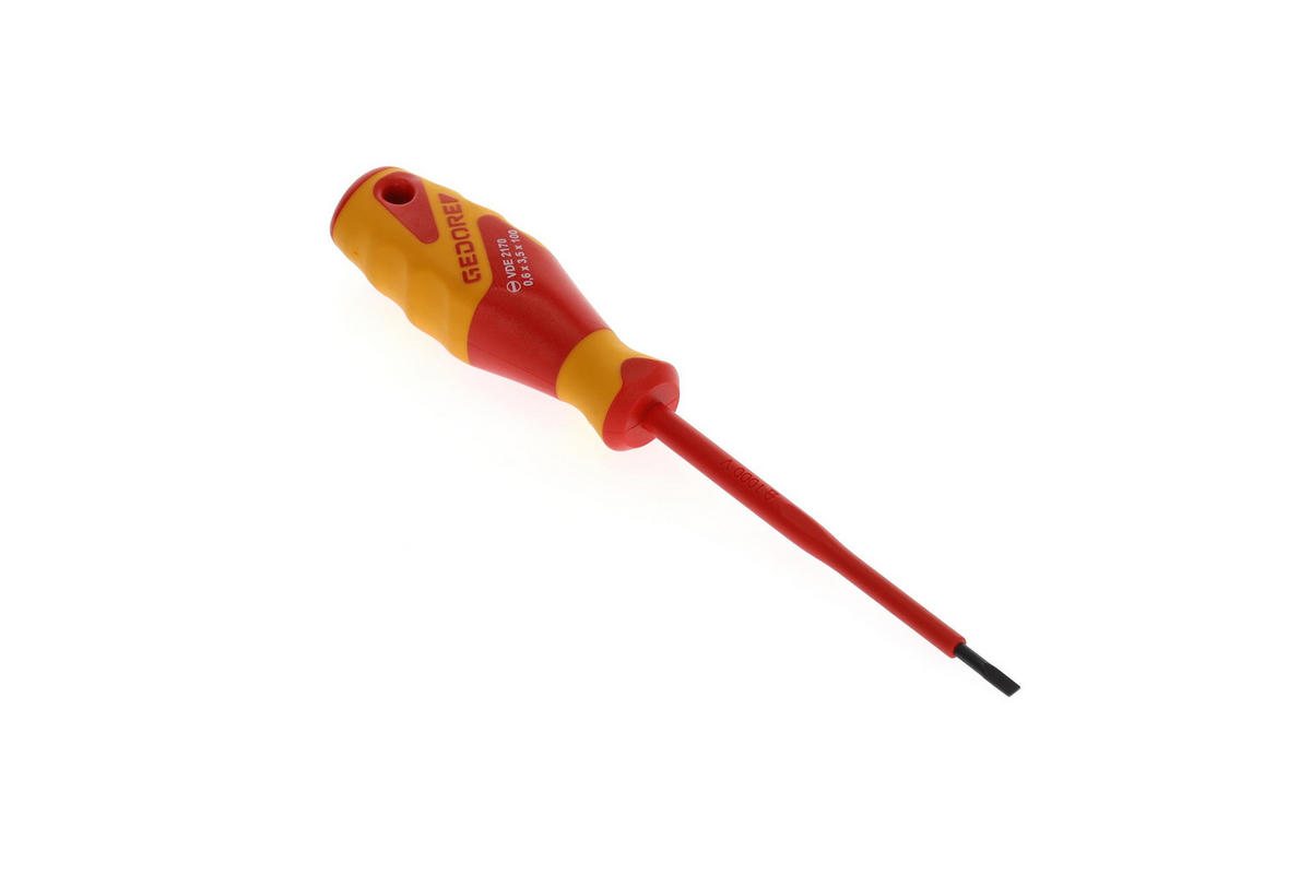 VDE 2170 3,5 VDE-SCHRAUBENDREHER SCHLITZ 3,5 MM - Multicolor, Kunststoff/Metall (9/22cm) - Gedore