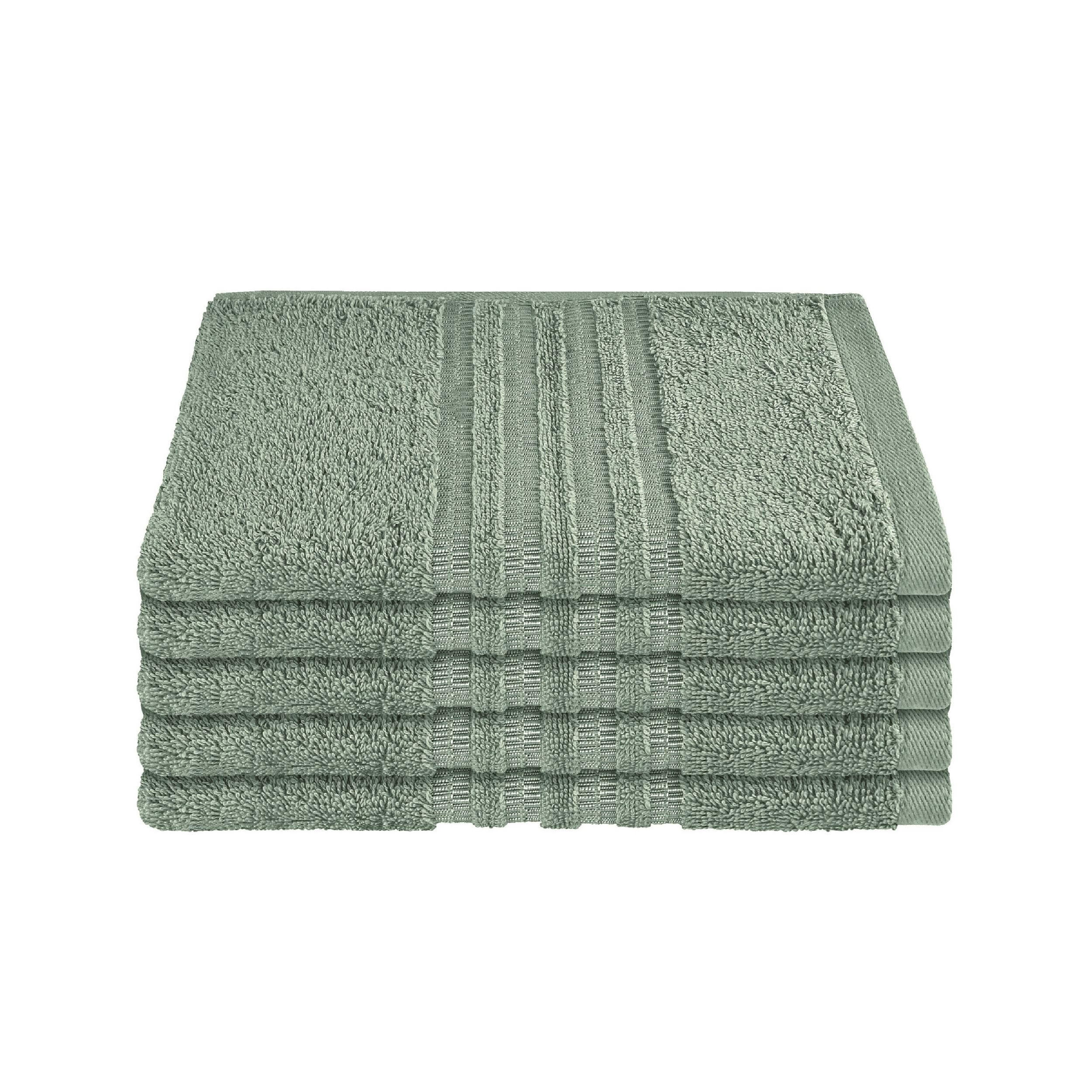 GÄSTETUCHSET Milano - 5-teilig - 30x50 cm - Hellgrün - Hellgrün, Textil (30/50cm) - SCHIESSER