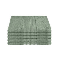 GÄSTETUCHSET Milano - 5-teilig - 30x50 cm - Hellgrün - Hellgrün, Textil (30/50cm) - SCHIESSER