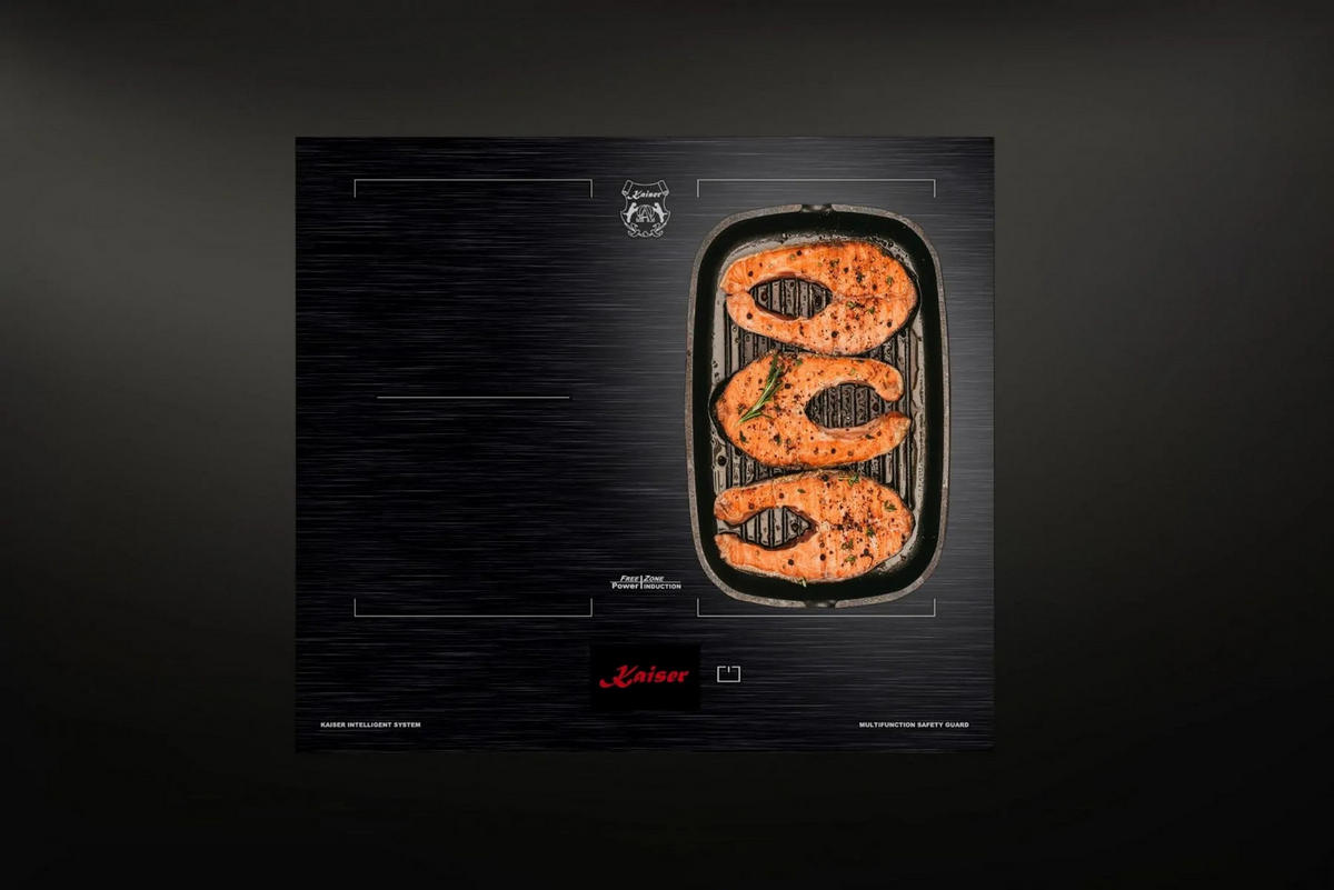 INDUKTIONSKOCHFELD - Schwarz, Keramik (59/5.5/52cm) - Kaiser Küchengeräte