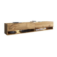 LOWBOARD A Eiche Wotan 180 cm / 32 cm / 30 cm - Eiche Wotan, Holz/Holzwerkstoff (180/30/32cm) - Feldmann-Wohnen