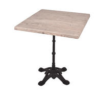 BISTROTISCH Kollin 70x70cm Quadratisch Hellbraun Holz Cafétisch - Hellbraun, Holz (70/70/66cm) - DELUKE