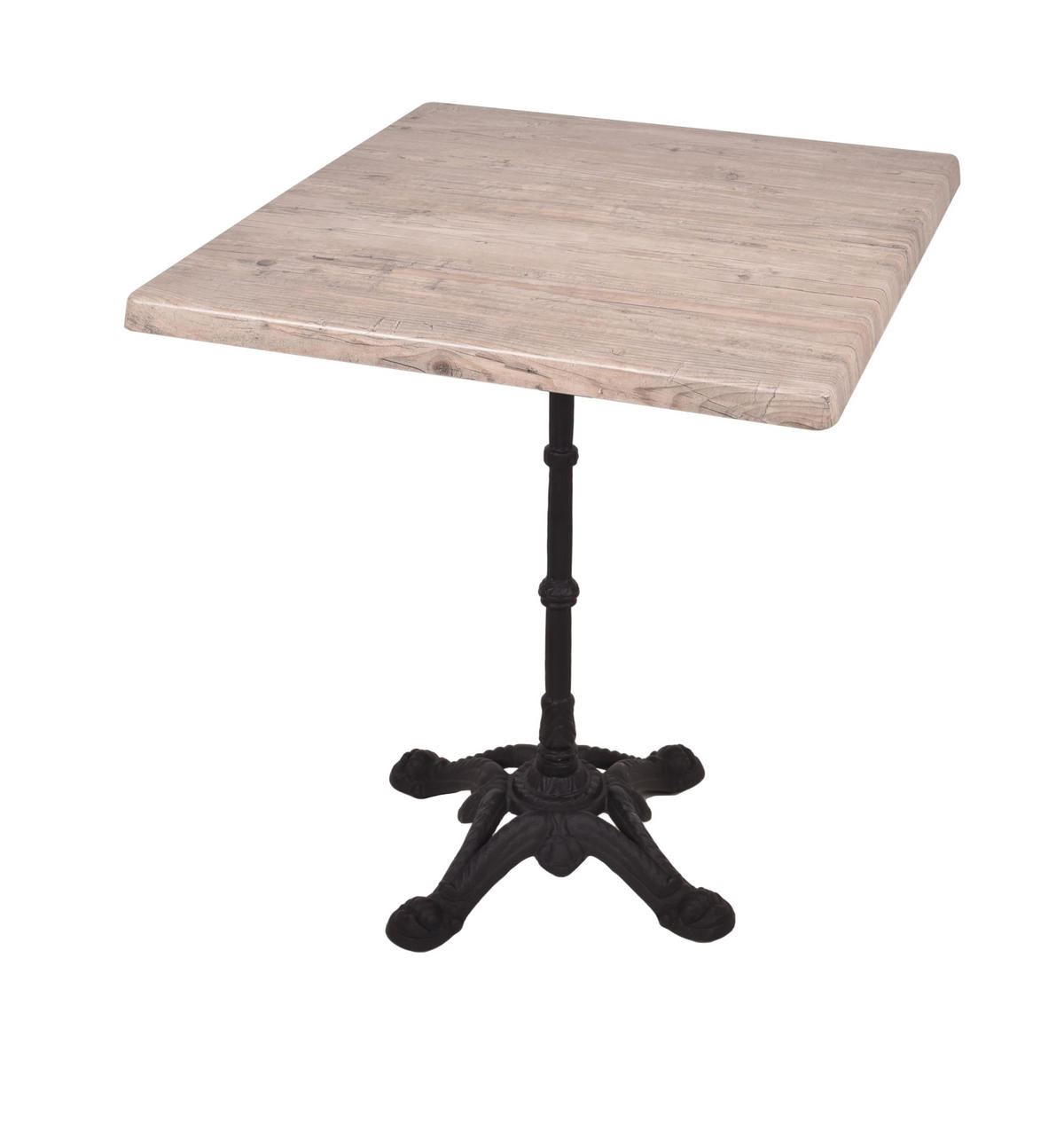 BISTROTISCH Kollin 70x70cm Quadratisch Hellbraun Holz Cafétisch - Hellbraun, Holz (70/70/66cm) - DELUKE