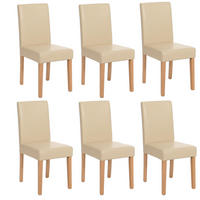 ESSZIMMERSTUHL Beige 6er-Set - Beige, Textil (43/90/56cm) - MCW