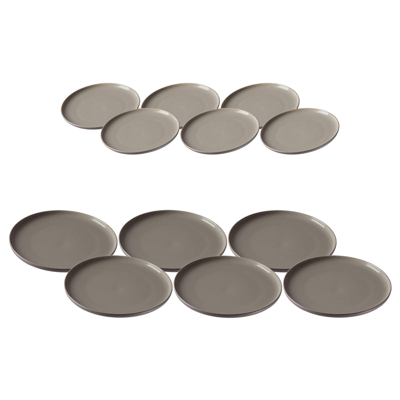 TAFELSERVICE Jasper taupe 12er Set - Taupe, Keramik (1/1/1cm) - Ritzenhoff Breker