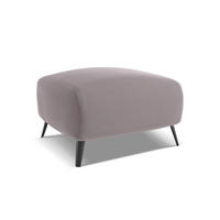 POUF Samt Stoff Violett - Lila/Flieder, Textil/Metall (65/44/65cm) - LaMiaSofa