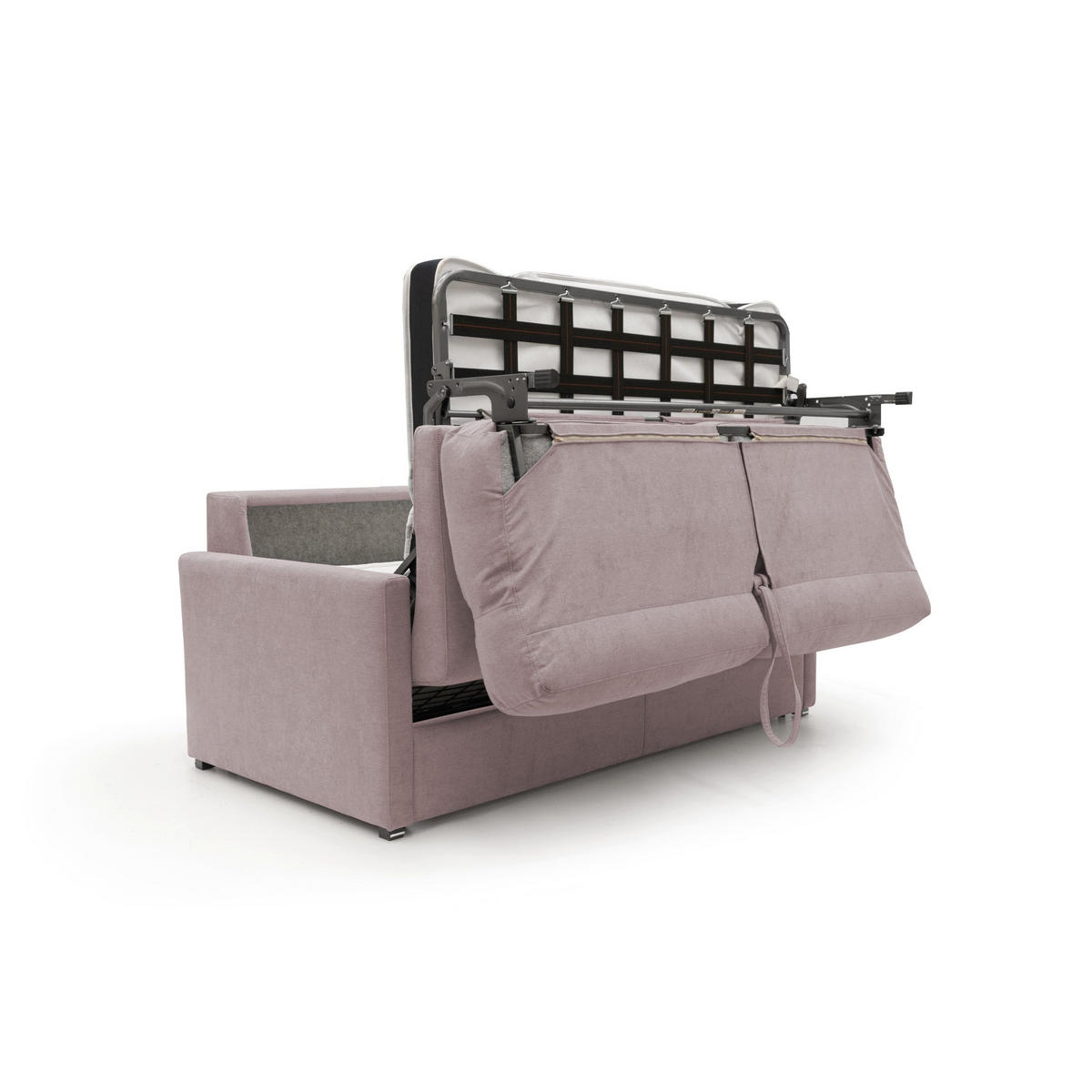 SCHLAFSOFA Margot - Rosa, Textil (156/102/97cm) - Divani.store