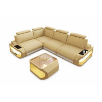 ECKSOFA Siena Beige Weiß Mikrofaserstoff - Beige, Kunststoff (272/272cm)