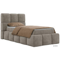 BOXBETT NIRA 90/200 - Greige Stukture - Topper T25 - H4 - Greige/Schwarz, Kunststoff/Textil (90/200cm) - MKS