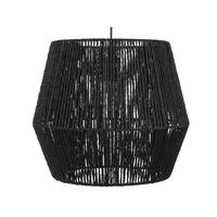 HÄNGELEUCHTE Gweru 30x30x35 cm - Schwarz, Papier (30/30/35cm) - Beliani