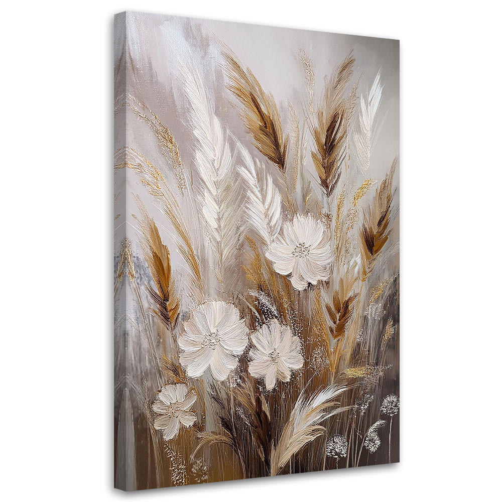 WANDBILD naturwiesenpflanzen - Beige, Textil (40/60cm) - Feeby