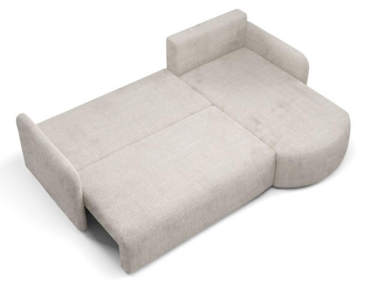 ECKSOFA Beige BONO Mit Schlaffunktion Bezogen Mit Cremona Stoff - Beige, Textil (212/160cm) - Sepro Meble