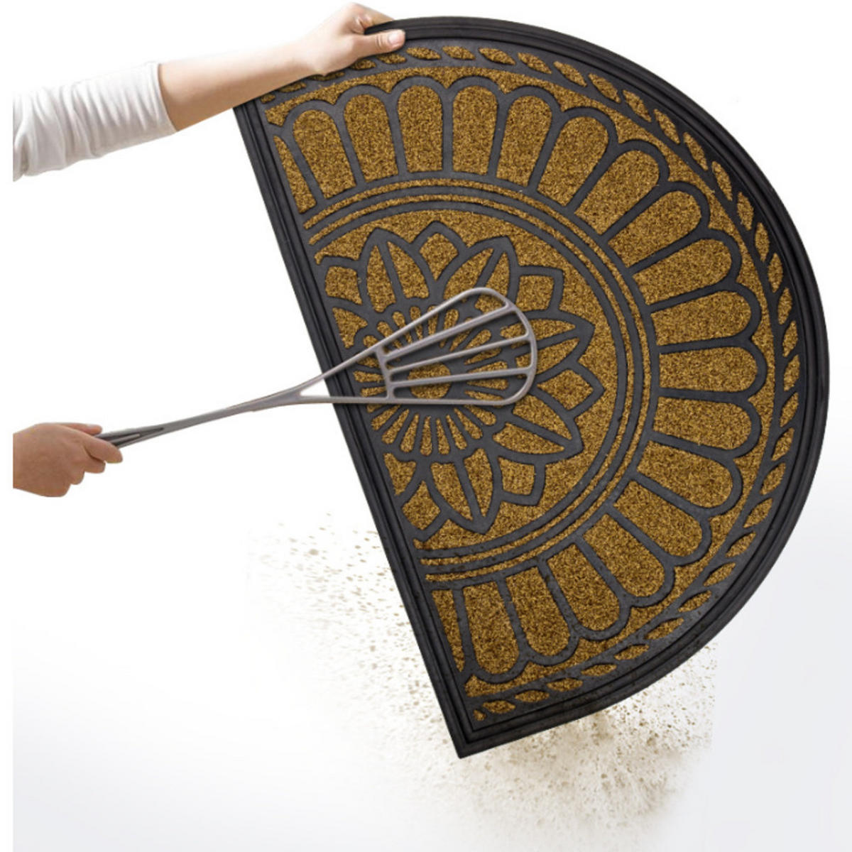 TEPPICH, grau, Polypropylen, 45 cm × 75 cm - Grau, Kunststoff/Textil (45/75cm) - Weltevree