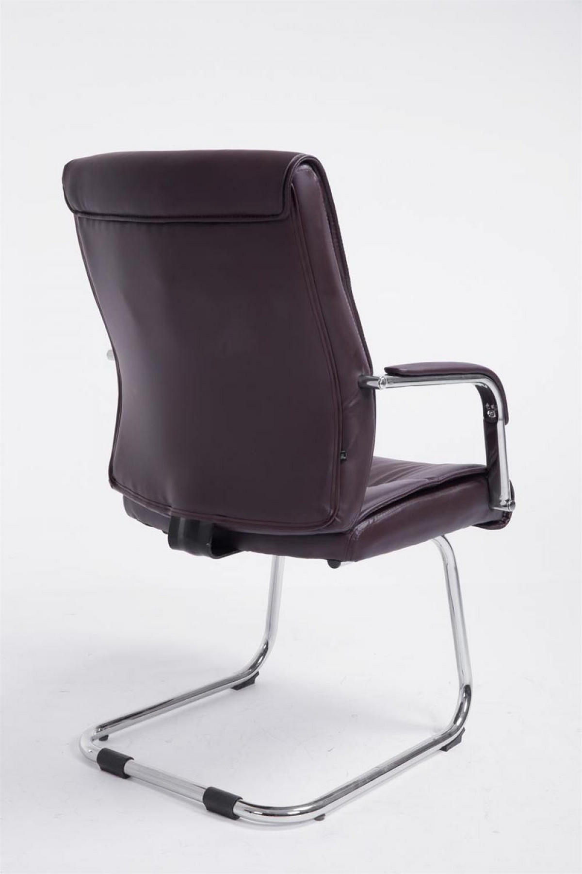 SCHWINGSTUHL Lederlook braun - Chromfarben/Braun, Textil/Metall (58/100/66cm) - CLP