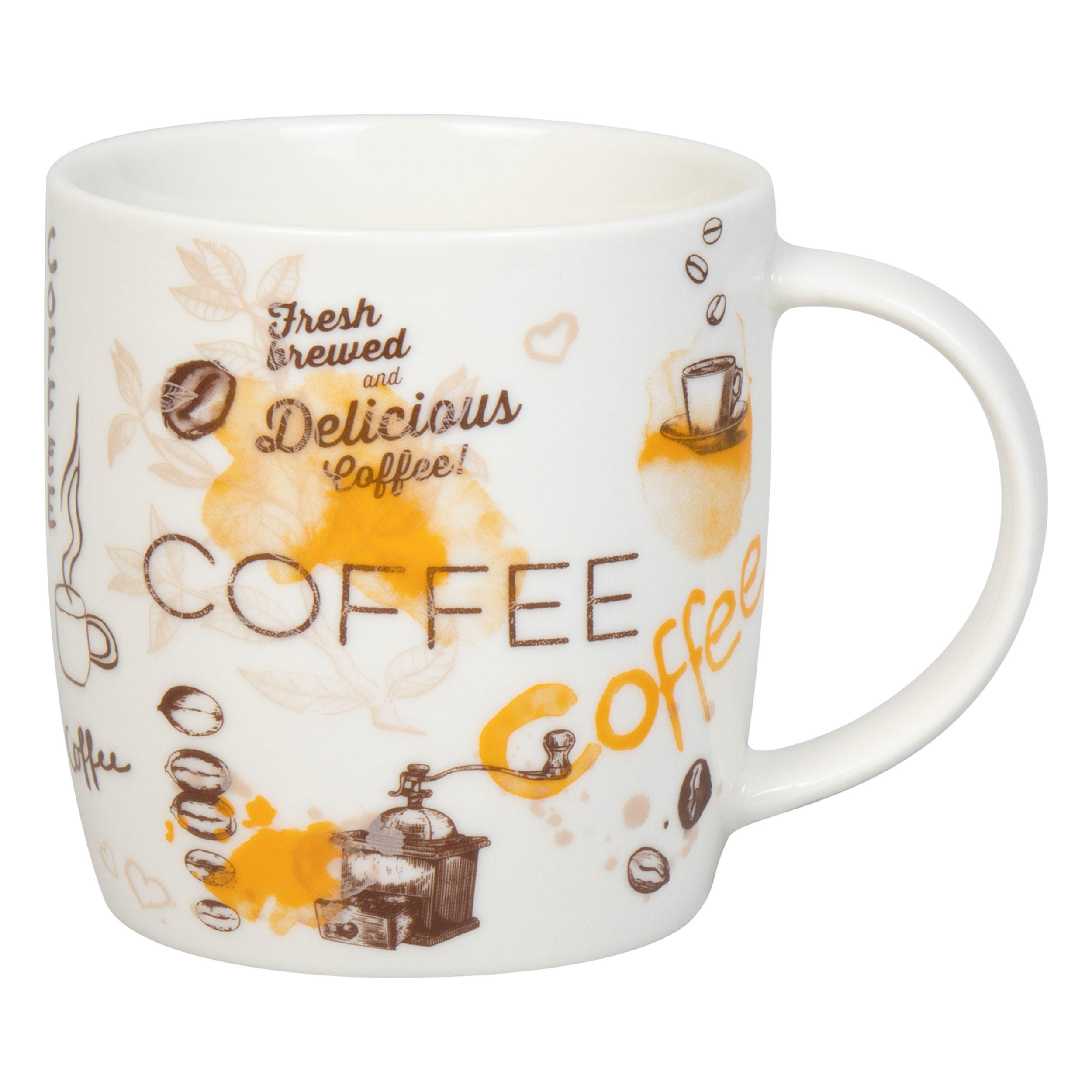 KAFFEEBECHER Delicious Coffee - Naturfarben, Keramik (0.4L) - Könitz