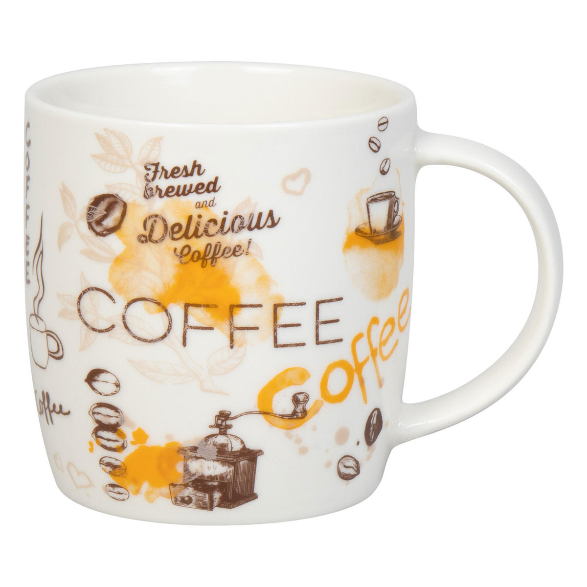 KAFFEEBECHER Delicious Coffee - Naturfarben, Keramik (0.4L) - Könitz