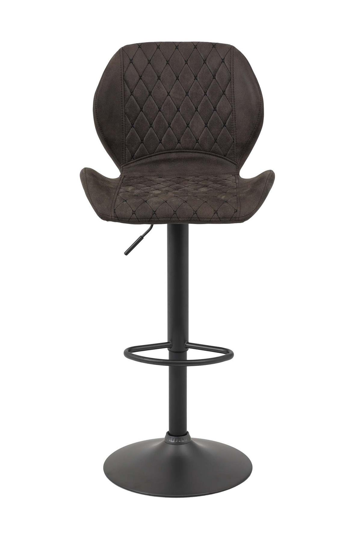 BARHOCKER-SET 2 Stück Sonja - Vintage braun - Braun/Grau, Textil/Metall (50/94/51cm) - Hela Vertriebs GmbH