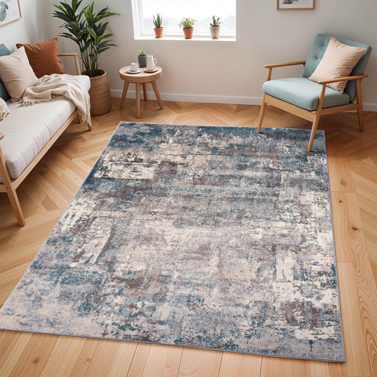 KURZFLORTEPPICH 200/275 cm Blau - Blau, Naturmaterialien/Textil (200/275cm) - LIVABLISS