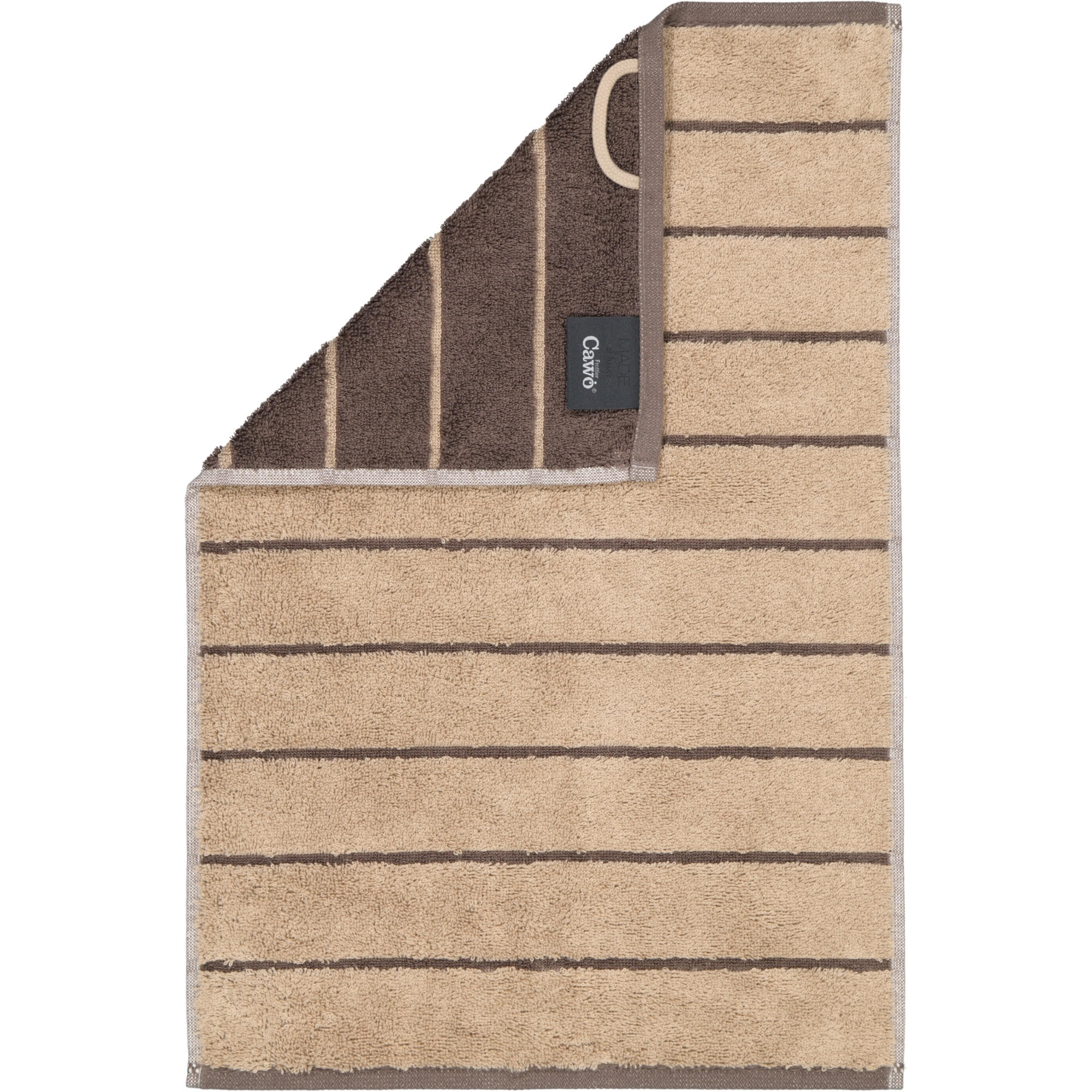GÄSTETUCH BALANCE DOUBLEFACE 6232 SAND - 39 - Beige, Textil (30/50cm) - Cawoe