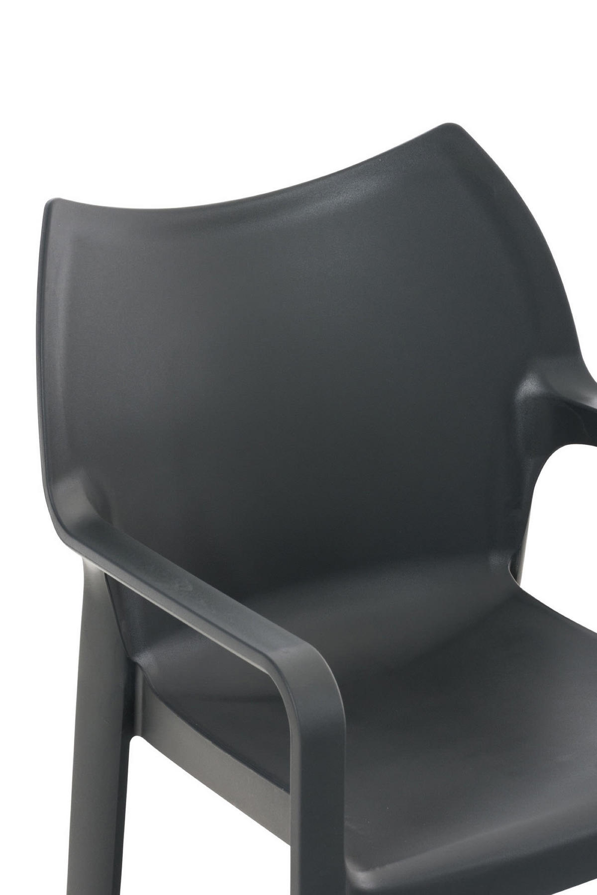 STUHL Doyle dunkelgrau - Grau, Kunststoff/Metall (57/84/53cm) - TPFGarden