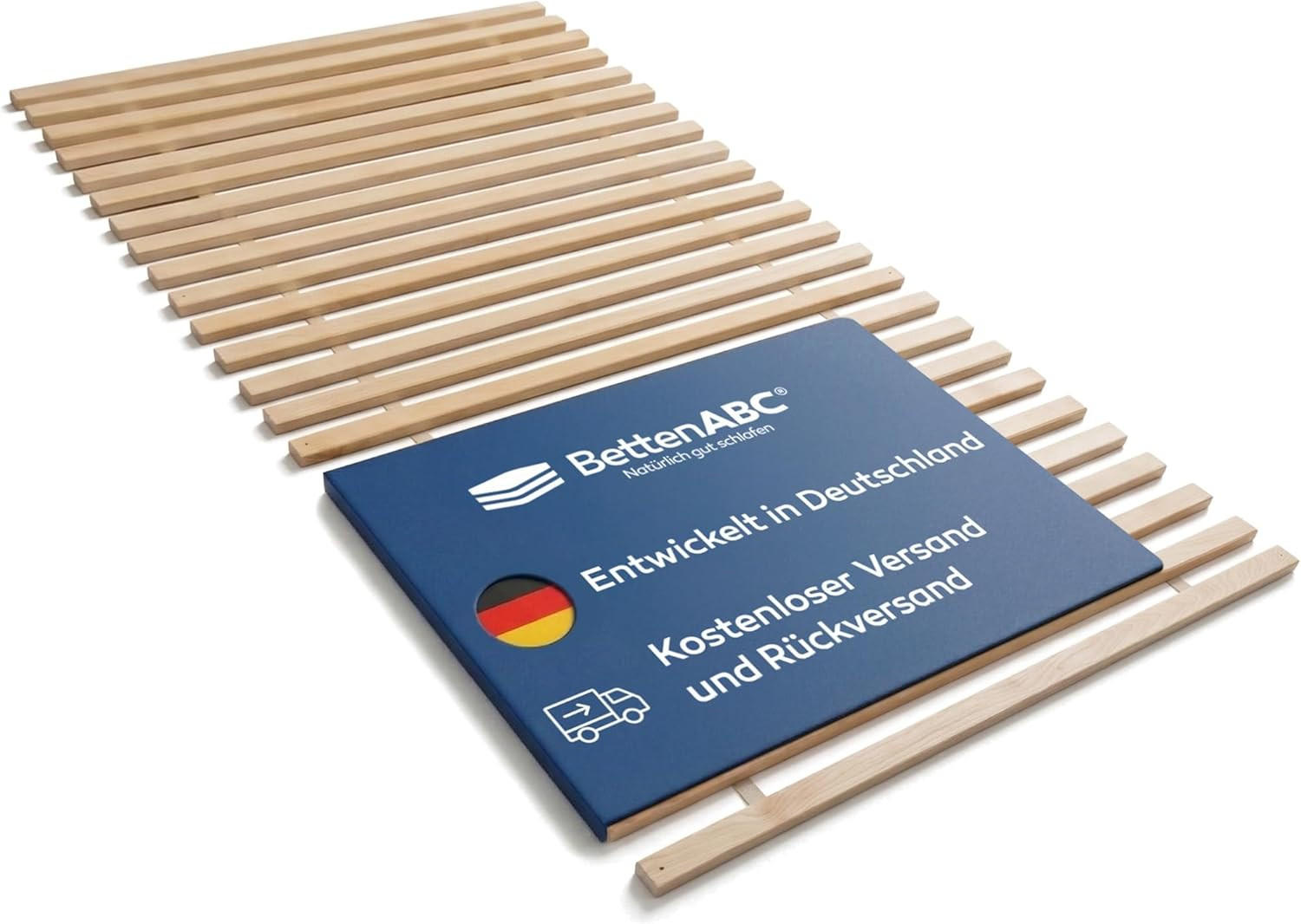 ROLLROST, Extra Stabil, Größe: 160x200 - Braun, Holz (160/200cm) - MaDeRa